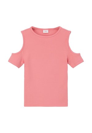 MIT COLD SHOULDER - T-shirts basic - koralle