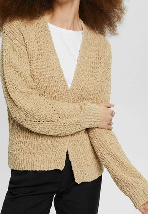 Cardigan - mottled beige