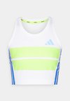 ADIZERO RETRO CROP - Top - white/lucid lemon