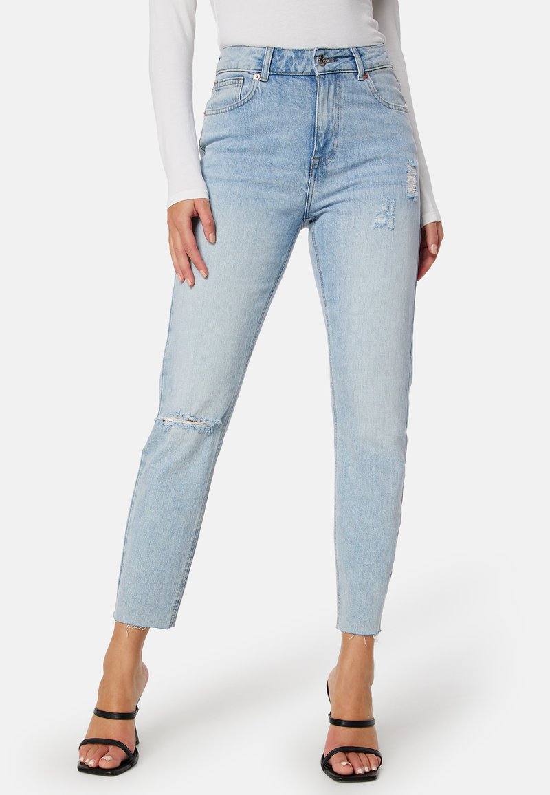 Bubbleroom SLIM JEANS - Džíny Slim Fit - light blue denim