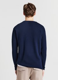 Calliope GIROCOLLO TINTA UNITA - Long sleeved top - blu notte