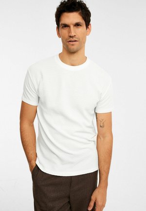 STRUKTURMÖNSTER - T-Shirt basic - Off-white