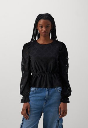 ONLY ONLLENE ONECK - Langarmshirt - black