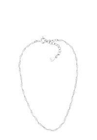 Sølv snoet kædearmbånd med en lås i form af en hummer, udstyret med justerbar længde og et lille skilt graveret med "925."