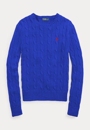 CABLE-KNIT COTTON CREWNECK SWEATER - Strikkegenser - rugby royal