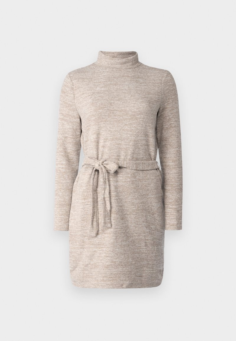 Vero Moda Petite Gebreide jurk taupe Vero Moda Petite Gebreide jurk taupe