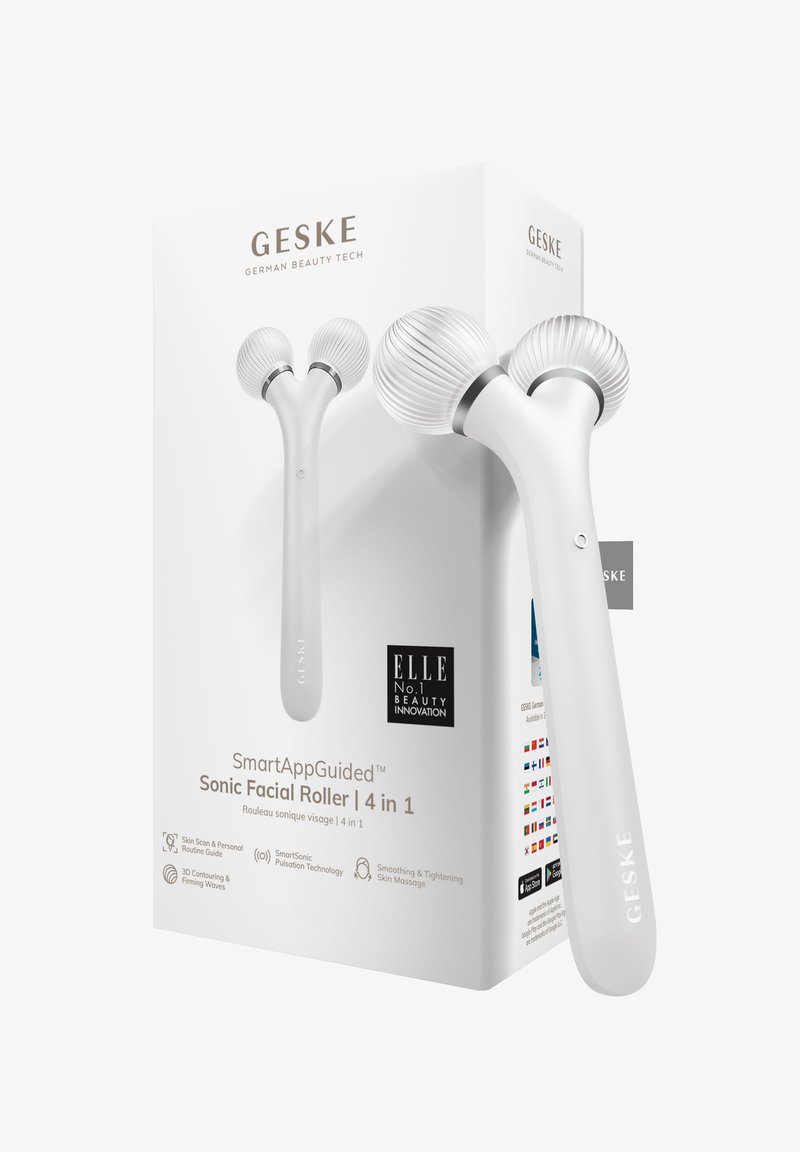 GESKE - SONIC FACIAL ROLLER | 4 IN 1 - Hudplejeredskab - white, Forstør