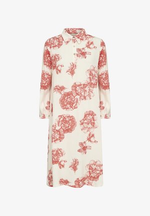 Culture, CUALEXA SHORT - Blousejurk - offwhite red flower