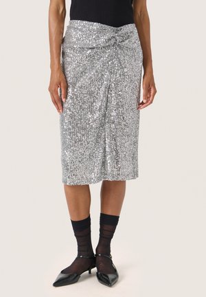 Soaked in Luxury BOTILDE  - Pencil skirt - silver