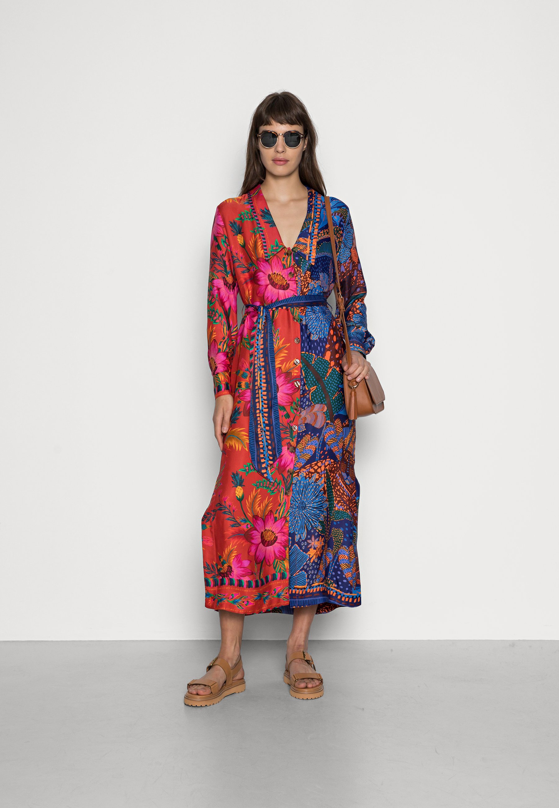 Farm Rio MIXED PRINTS CHEMISE - Vestito estivo - blue/blu - Zalando.it