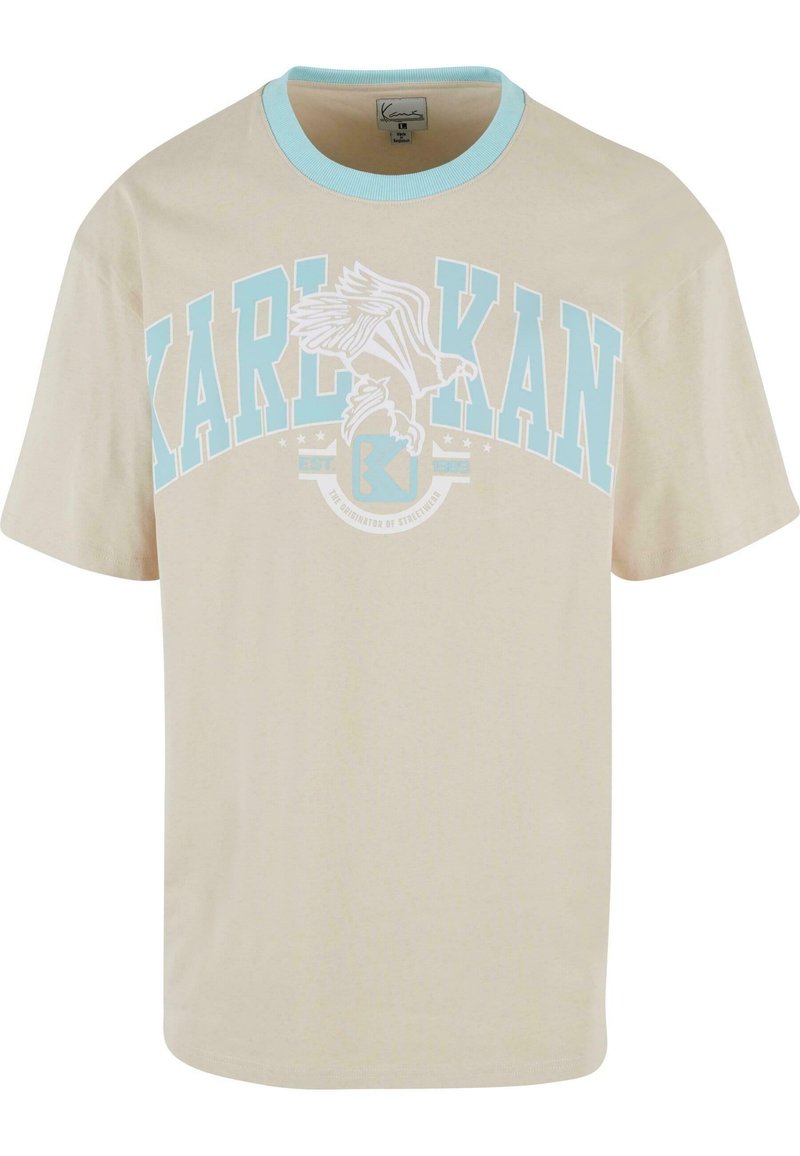Karl Kani T-shirt print zandkleur Karl Kani T-shirt print zandkleur