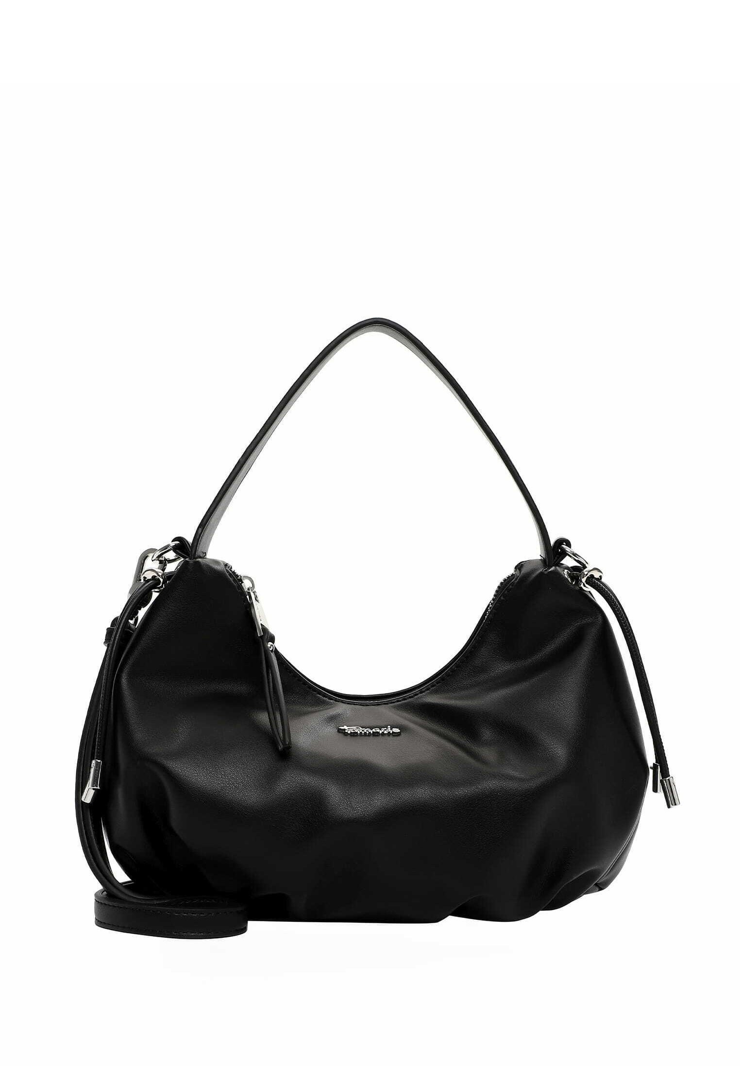 Sac à Main Tamaris TAS Glenn - Noir, 27,5 X 17 X 10 Cm - Bandoulière Ajustable Et Poignée Amovible - Polyuréthane Et Polyester - 4