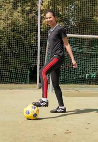 adidas Performance MANCHESTER UNITED WMN TIGHT - Klubové oblečení - black