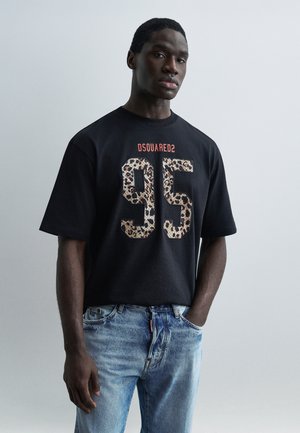 LOOSE FIT TEE - Μπλουζάκι με στάμπα - black