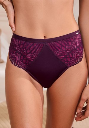 Lipsy, HIGH WAISTED FIT - GEO KNICKERS - Slip - pink purple