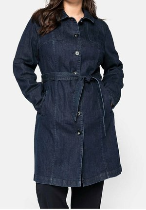 Krátký kabát - dark-blue denim