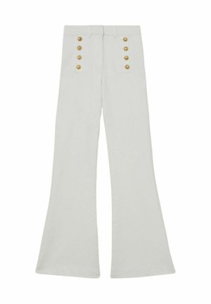 Reiss, REGULAR FIT - ATHENA BUTTON-DETAIL HIGH-RISE FLARED JEANS . - Flared Jeans - white