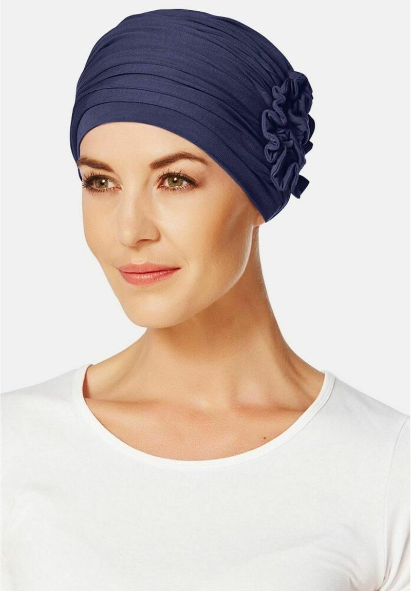 Christine Headwear - LOTUS TURBAN - Marama za glavu - dark blue, Povećaj