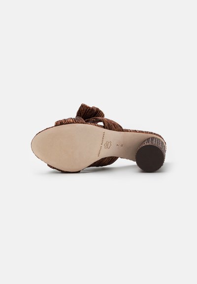 Loeffler Randall PENNY PLEATED KNOT MULE - Μιουλ με τακούνι - mocha