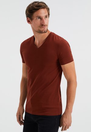 MET V HALS - T-shirt basic - brown
