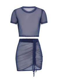 LSCN BY LASCANA SHIRT AND SKIRT SET - Strandkiegészítő - blue