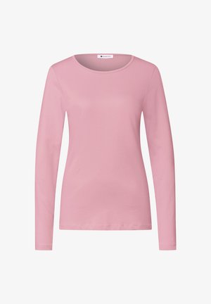 Street One, BASIC LANGARM SHIRT IN UNIFARBE - Camiseta de manga larga - vintage blush