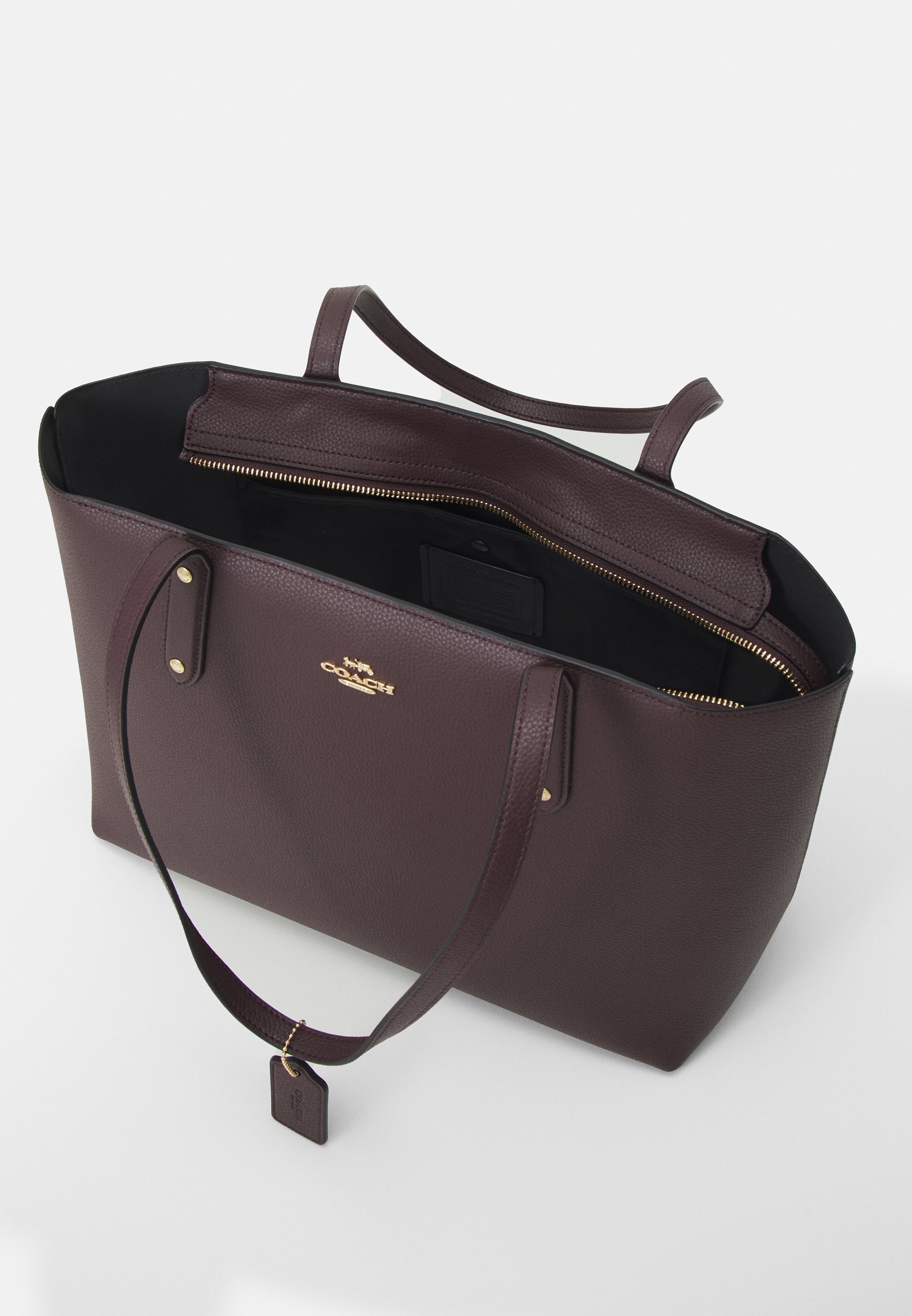 Coach POLISHED PEBBLE CENTRAL TOTE WITH 