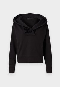 BIG LOGO HOODIE - Športni pulover - black