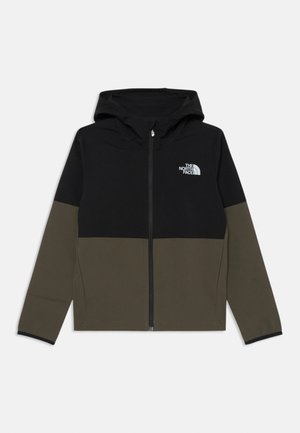 Felpa con zip - black/new taupe green