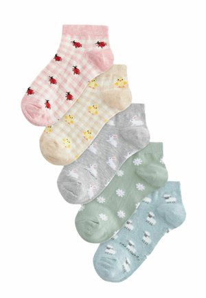 SPRING ANIMAL PRINT 5 PACK - Kojinės - pastel