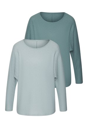 LANGARM - Blouse - mint, eukalyptus