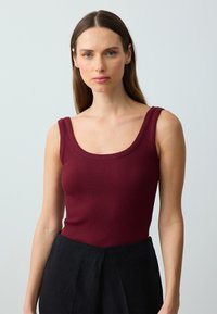 Jimmy Key SLIM FIT - Top - burgundy
