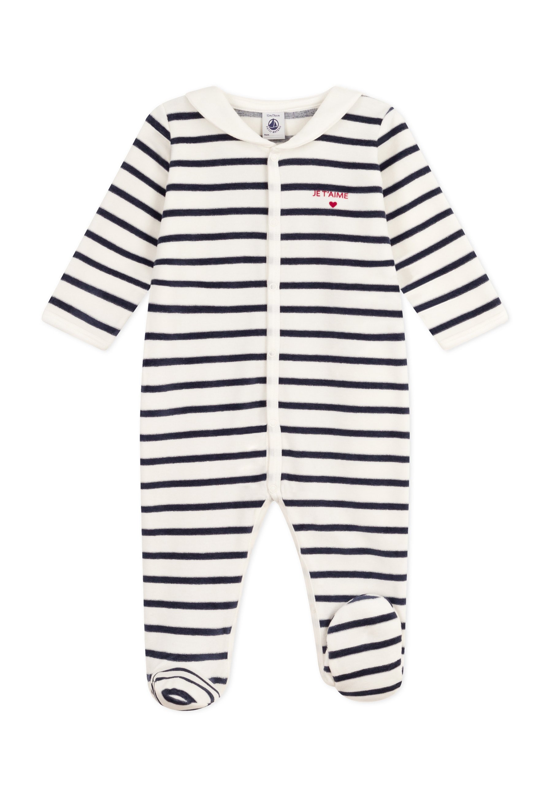 Pyjama Bébé En Coton à Rayures ALOEVERA A0CS103 | Petit Bateau