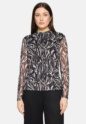 MIT STEHKRAGEN - Blouse - nature black