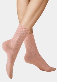KUNERT ZIGZAG - Socken - powder rose