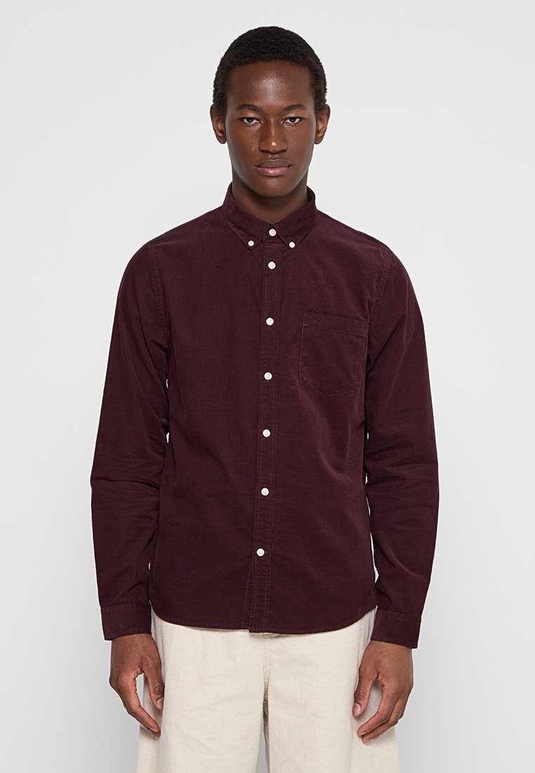 NN.07 Overhemd bordeauxrood
