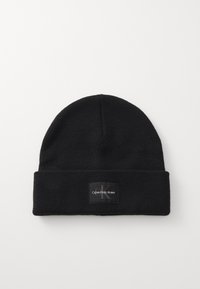 Calvin Klein Jeans MONO LOGO PATCH BEANIE - Beanie - black