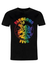 Disney MICKEY MOUSE PRIDEFUL FIVE UNISEX - Camiseta estampada - black
