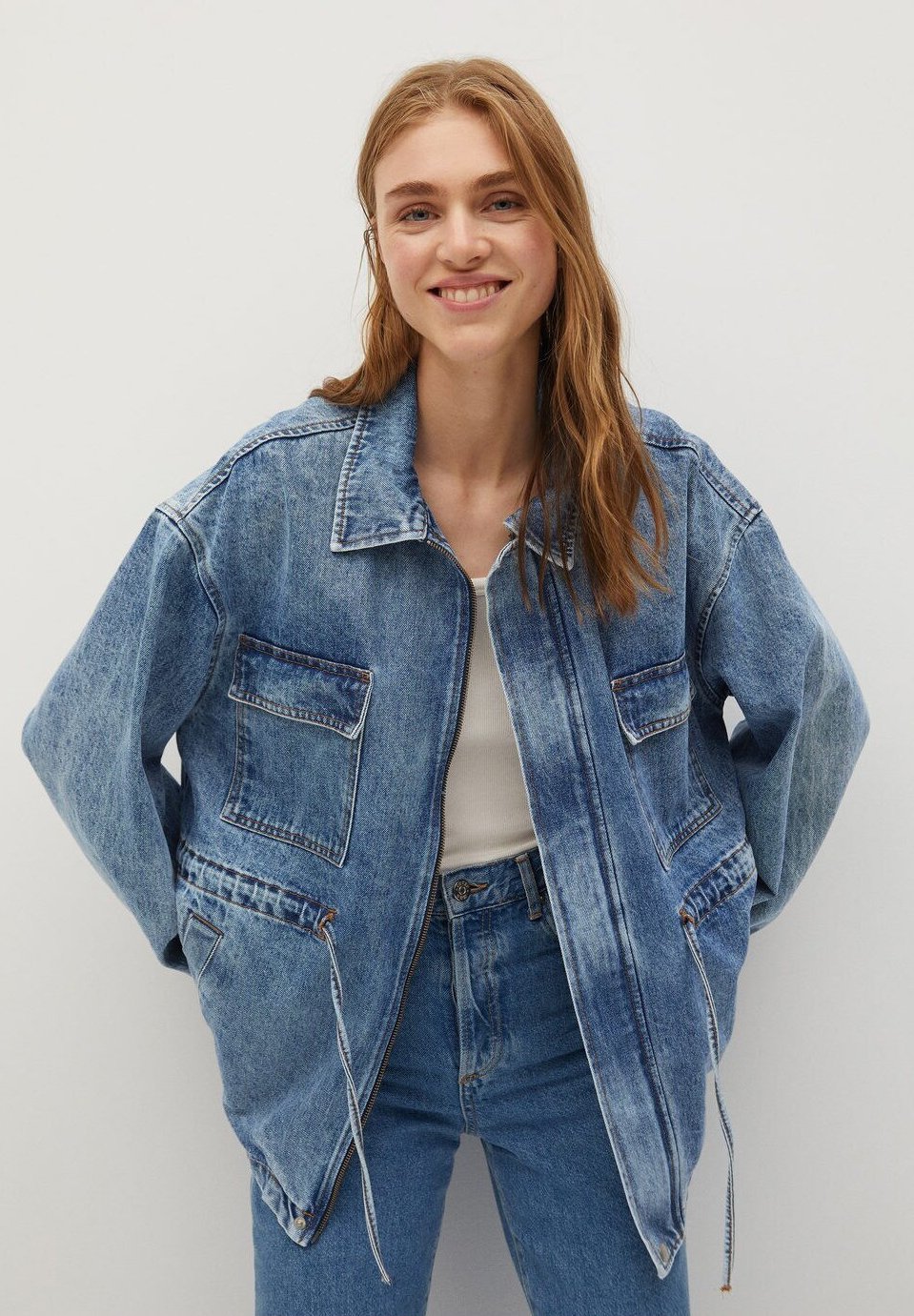 mango veste jean
