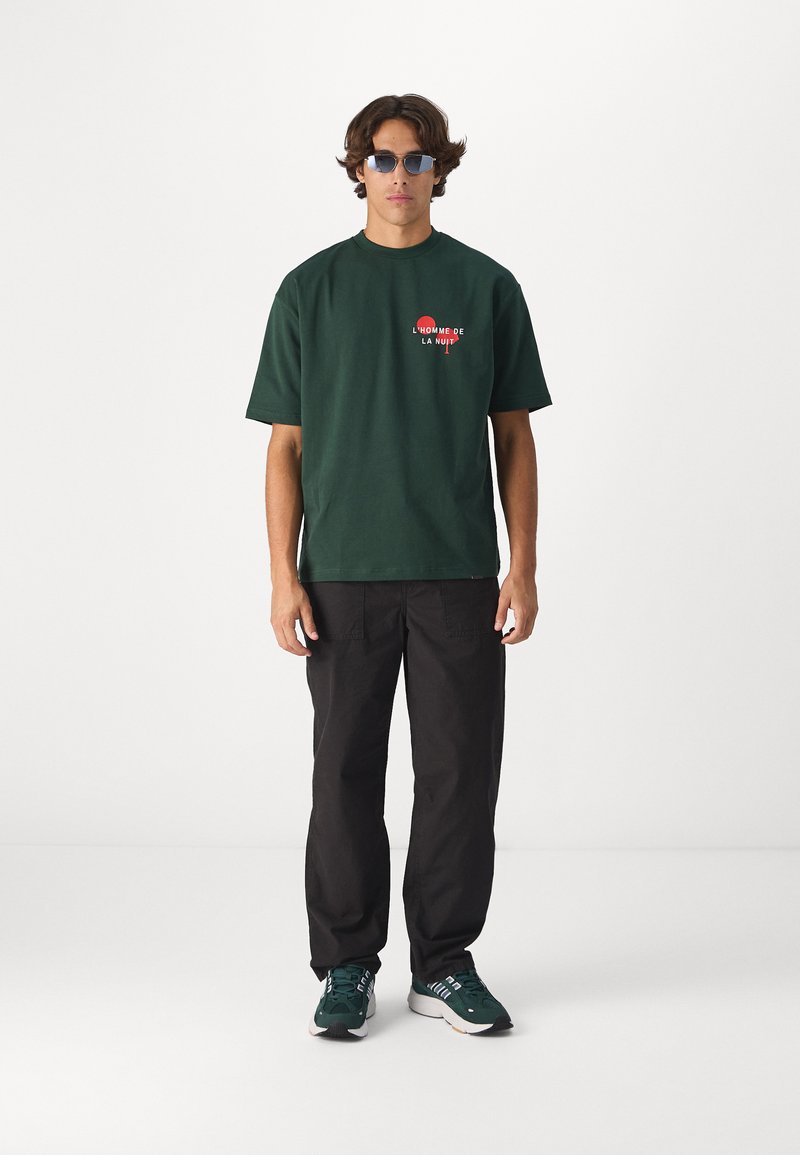 Taglie Forti Uomo Pantalone Cargo Oversize Calibrato Con Tasconi Cotone No Maxfort 72 Nero 103096880