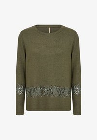 Unselected, dark olive melange
