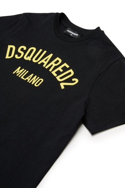 Dsquared2 RELAX UNISEX - T-shirt con stampa - black/yellow