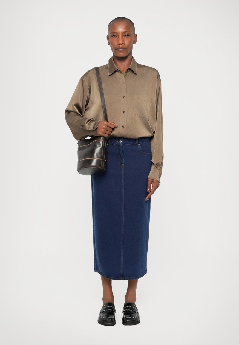 Claudie Pierlot BUCKET VINTAGE Sac bandoulière marron ZALANDO