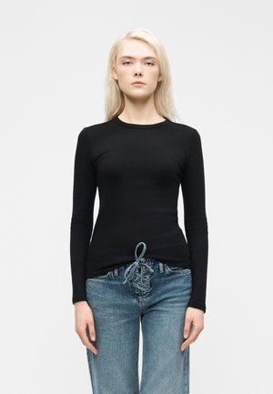 VERIGATED CREW - Μπλούζα με μακριά μανίκια - true black
