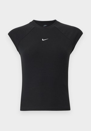 Nike Sportswear, W NSW CHILL KNIT RIB SS TOP - T-Shirt basic - black/white