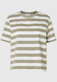 SLFESSENTIAL TEE - T-shirt imprimé - vetiver
