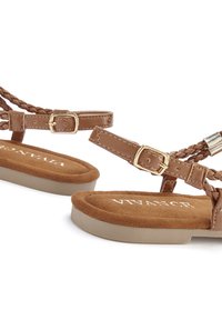 Vivance T-bar sandals - camelfarben