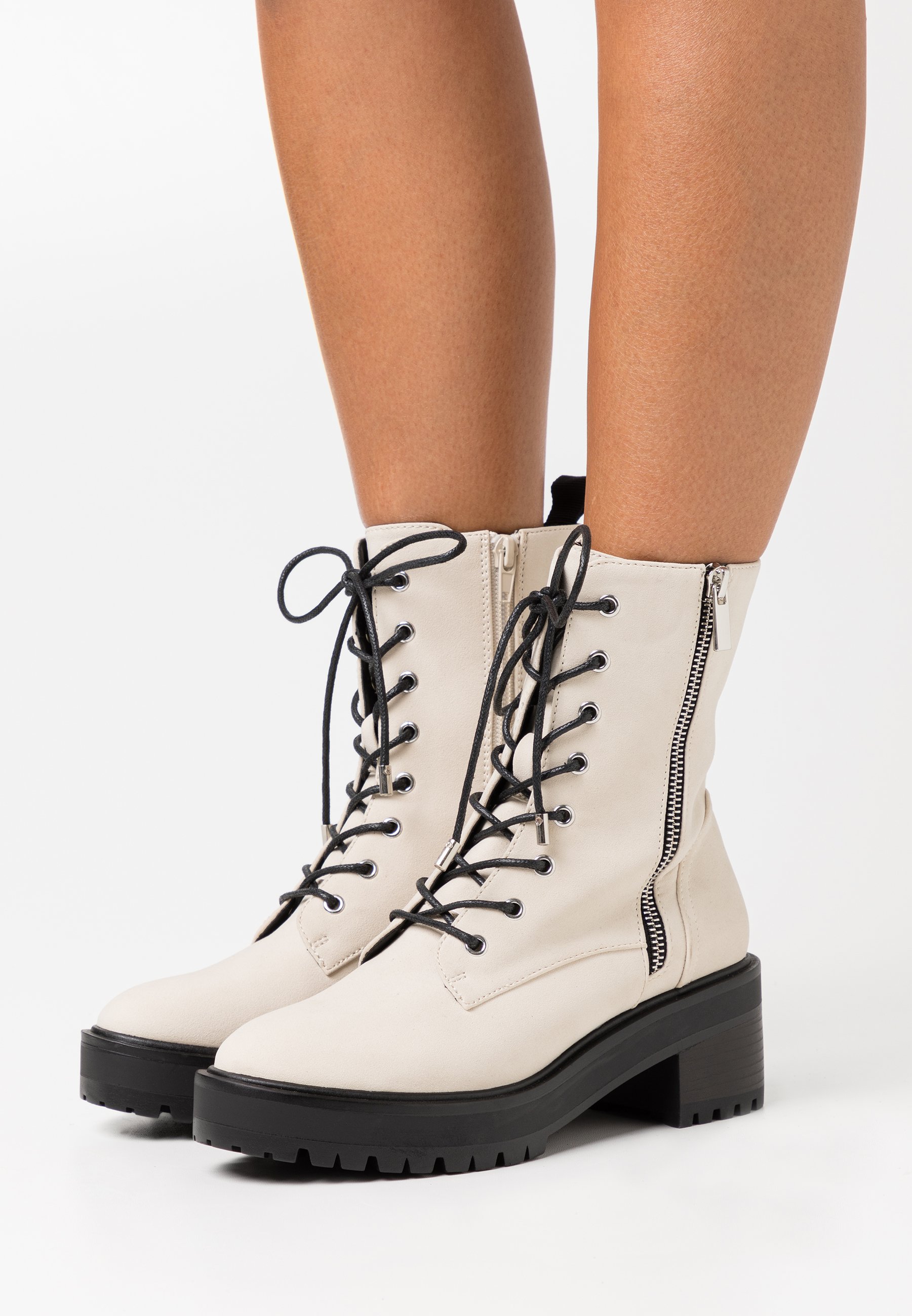 Even\u0026Odd Bottines à plateau - offwhite/écru - ZALANDO.FR