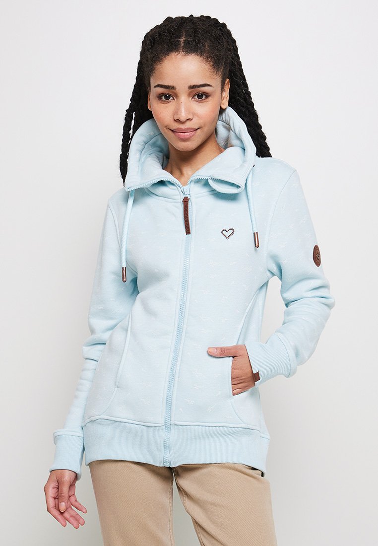 Bluză de molton cu fermoar