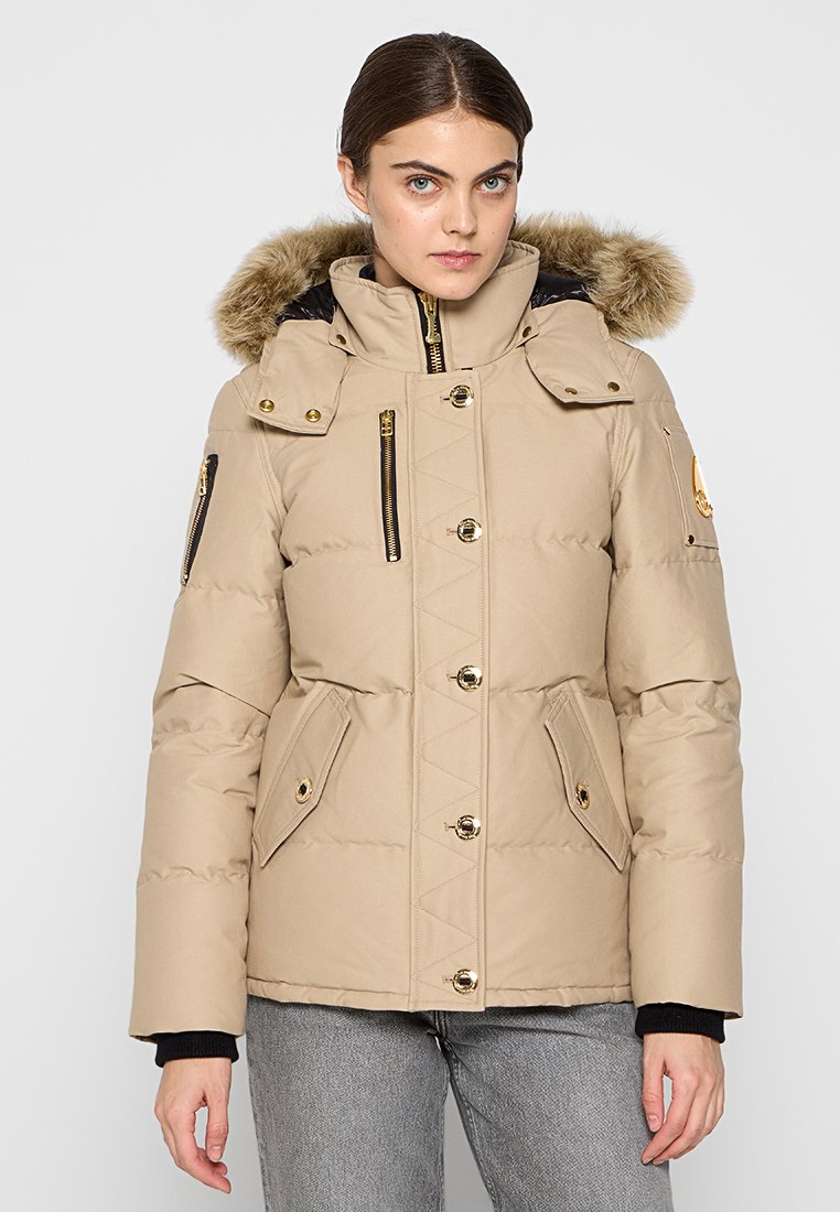 Moose Knuckles Gewatteerde jas zandkleur